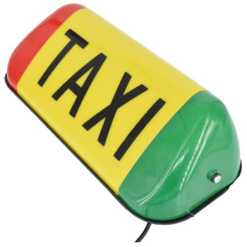 Caseta Firma Taxi cu Cablaj Inclus si Omologata RAR nr. 4651 Iluminata LED si Dimensiuni 35x16 cm 
