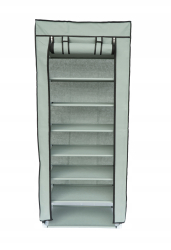 Organizator depozitare pantofi XXL textil 10 rafturi XXL gri 