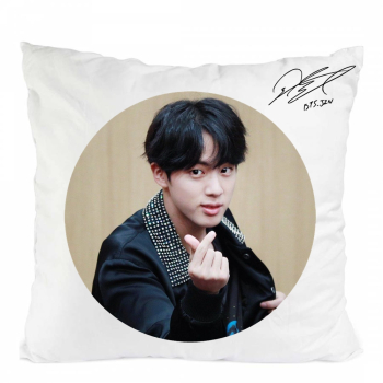 Perna personalizata bts jin army love poliester 40x 40 cm 