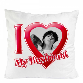 Perna personalizata bts jungkook army love poliester 40x 40 cm 