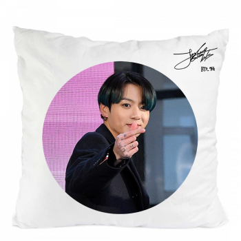 Perna personalizata jungkook bts army kpop poliester 40x 40 cm 