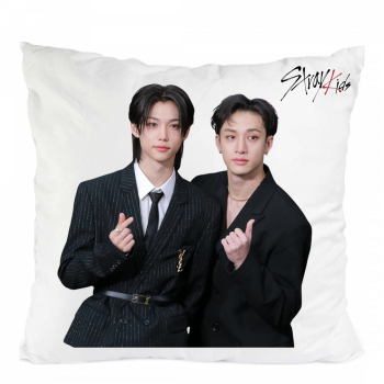 Perna personalizata stray kids bang chan and felix poliester 40x 40 cm 