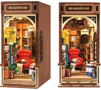 Puzzle 3D Cotor de carte DIY Biblioteca lui Shakespeare RoLife 194 piese 