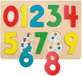 Puzzle din lemn - Cifre 