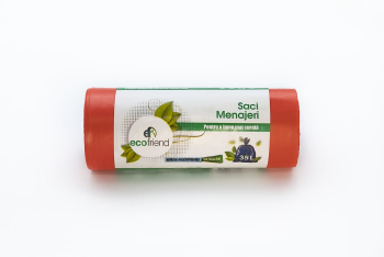 Saci menaj strong 35L ROSU 15 buc/rola 