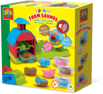 Set creativ - Plastilina cu sunete de la ferma 