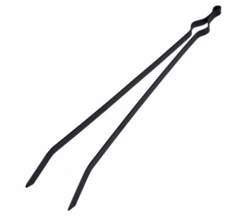 Accesoriu din metal tip penseta pentru semineu sau soba cu lemne 63 cm 