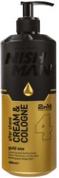 Aftershave Nishman 2 in 1 Cream & Cologne Gold One 04 400 ml 