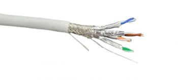Cablu S-FTP ecran folie + braiding Cat.5e CCA AWG.24