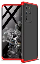 Husa pentru Samsung Galaxy S20 FullBody 360° 3in1 Negru-Rosu