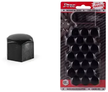Set capace prezoane 17 mm culoare Negru 