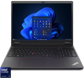 Laptop Lenovo ThinkPad P16v Gen 2 WQUXGA IPS Intel Core Ultra 9 185H 64GB DDR5 1TB SSD RTX 3000 Ada 8GB Win 11 Pro Black 