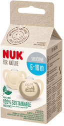 Suzeta Nuk for Nature Silicon M2 6-18 luni Set 2 Bucati Crem 