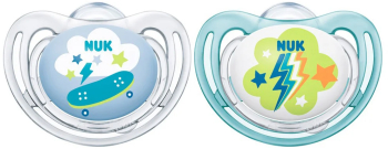 Suzeta Nuk Freestyle Silicon M1 Albastru 0-6 luni 2 Bucati Set 