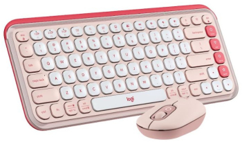 Kit periferice Logitech Pop Icon Combo Bluetooth Rose 920-013142 