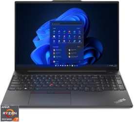 Laptop Lenovo ThinkPad E16 Gen 1 16 WUXGA IPS AMD Ryzen 7 7730U 8GB DDR4 512GB SSD Radeon Win 11 Pro Graphite Black 