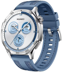 SmartWatch Huawei Watch GT 5 46mm Tarnish Stainless Steel curea Blue Woven