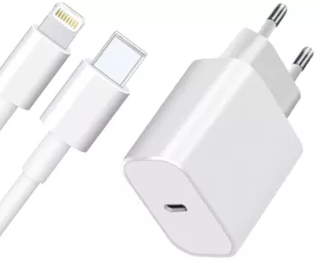 Incarcator pentru orice model de Phone si Pad cablu Lightning - usb c si adaptor 20W PriStyle 