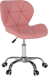 Scaun birou roz crom Argus 47x56x84 cm 