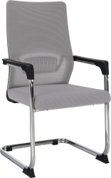 Scaun conferinta gri negru Kabir 57x62x100 cm 