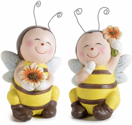 Set figurine Albinute ceramica multicolora 10x9x14 cm 