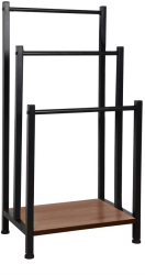 Suport prosoape negru maro Ogin 42x28x80 cm 