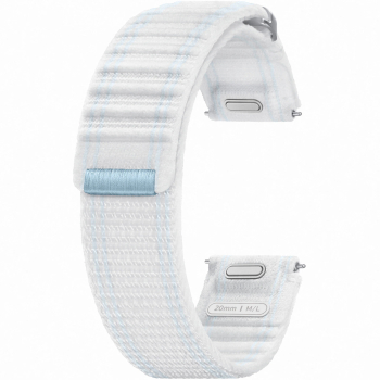 Curea smartwatch Samsung Fabric Band pentru Galaxy Watch7 (M/L) Blue White 