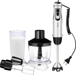 Blender vertical ECG RM 900 800 W 10 viteze + TURBO recipient tocator 500 ml lame din otel inoxidabil 