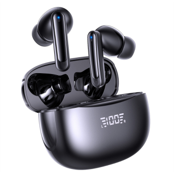 Casti wireless MAROVIO® TWS Bluetooth 5.3 + EDR+BLE+BR ENC anularea zgomotului CVC8.0 Noise Reduction microfon HD asistent vocal 