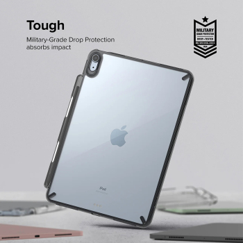 Husa pentru iPad Air 4 2020/Air 5 2022/Air 11 2024 ru iPad Air 4 /Air 5 2022 /Air 11 2024 - Ringke Fusion O50 Poliuretan Smoke Black 