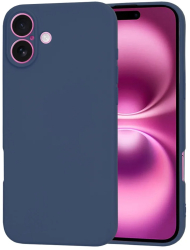 Husa pentru iPhone 16 Plus - Techsuit SoftFlex - Navy Blue 