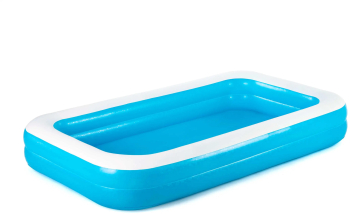 Piscina gonflabila Bestway confectionata din vinil forma rectangulara doua inele cu supapa de iesire 850 l 305x183x46 cm