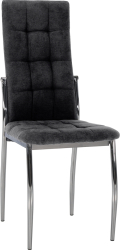 Scaun tesatura gri crom Adora 46x56x99 cm 