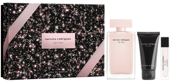 Set Apa de Parfum 100 ml + Lotiune de corp 50 ml + Apa de Parfum 10 ml Narciso Rodriguez For Her 