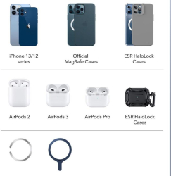 Statie de Incarcare iPhone MagSafe AirPods - ESR - Arctic White 