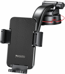 Suport Masina pentru Parbriz si Bord Silicon H23 Negru 