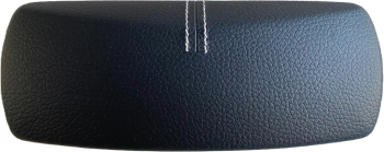 Toc ochelari piele ecologica 16 x 6.5 x 4.5 cm negru 