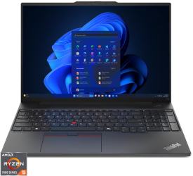 Laptop Lenovo ThinkPad E16 Gen 2 WUXGA IPS AMD Ryzen 5 7535HS 16GB DDR5 512GB SSD AMD Radeon 660M Win 11 Pro Black 