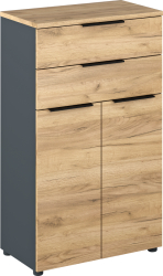 Dulap DTD grafit stejar artisan Klaudius 70x40x120 cm 