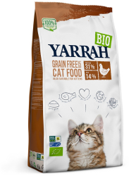 Hrana uscata bio pentru pisici cu peste 31 proteina si 14 grasimi fara cereale 2.4kg Yarrah 
