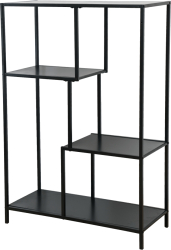 Raft metal negru Bilote 77x33x114.5 cm 