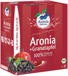 Suc bio pur de aronia cu rodie 3l Aronia Original 