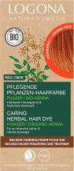 Vopsea de par bio pe baza de plante 030 rosu henna 100g Logona 