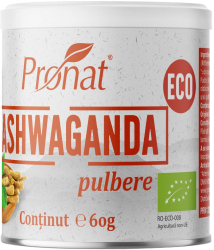 Ashwaganda bio pulbere 60g Pronat 