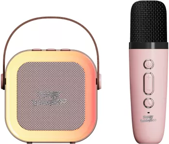 Boxa portabila copii/adulti SMART TabbyBoo MK1 Pro cu 2 microfoane de 7W cu microfon separat wireless portabil pentru karaoke si petrecere 