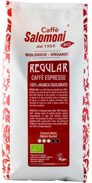 Cafea boabe bio Espresso 100 Arabica gourmet Regular 1kg Salomoni Cafe 