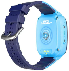 Ceas smartwatch copii apel video GPS SMART TabbyBoo 4G 1.4 inch temperatura copil Android buton SOS bluetooth wifi camera HD Albastru cu f 