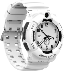 Ceas smartwatch GPS copii SMART TabbyBoo 4G Dynamic camera HD 1.3 inch cu functie telefon buton SOS wifi Android apel video- Alb 