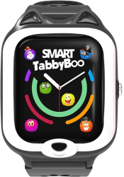 Ceas smartwatch GPS copii SMART TabbyBoo 4G Kitty 1.4 inch apel video camera HD Android buton SOS pedometru wifi - Negru 