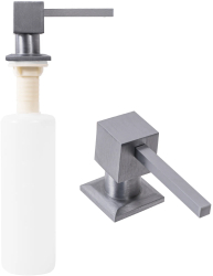 Dozator de sapun REA nickel brush square INOX 